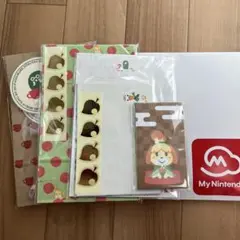 あつ森　レターセット　ペーパーバッグ　ポチ袋　コースターセット