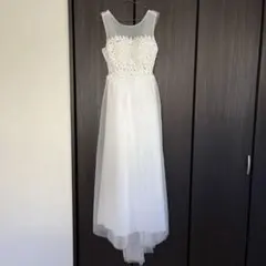 【美品】ウェディングドレス　AラインSサイズ