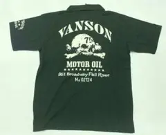 新品オークションVansonバンソンポロシャツ　XLサイズ　ブラック