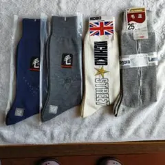 紳士用靴下4足セット 新品未使用 25cm