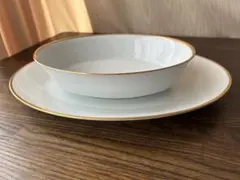 ノリタケ　ゴールドライン　プラター&ディッシュ 金彩