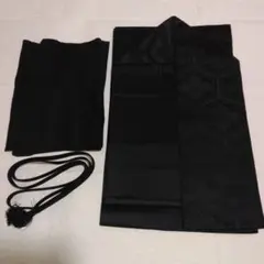 喪服用 名古屋帯 黒 帯揚げ 帯締め3点セット