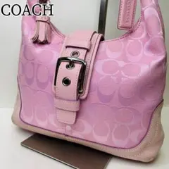 レア COACH コーチ ワンショルダー ソーホー ピンク アクセサリーポーチ