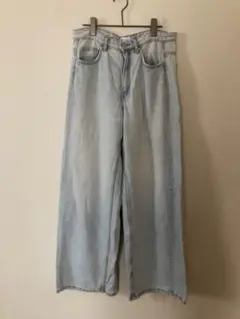 ZARA ライトブルー ワイドレッグデニム EUR38