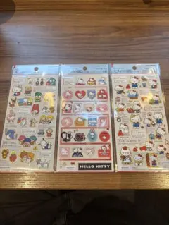 大人の図鑑シール　サンリオ　3種セット　キティ