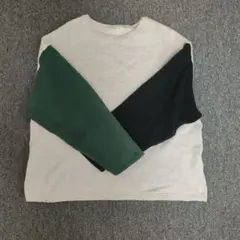 FREAK'S STORE カラーブロック長袖トレーナー