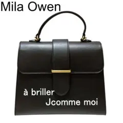 極美品✨ Mila Owen 2WAY ハンドバッグ ショルダーバッグ 黒