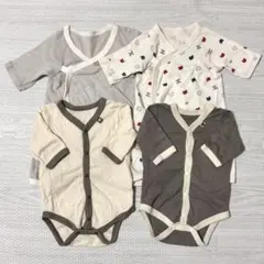 【4枚セット】ベビー肌着　60cm コンビ肌着　ベビー服　新生児