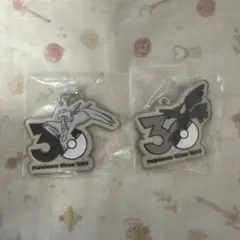 ポケモン 30周年 メタルチャームマスコット レシラム　ゼクロム