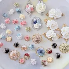 14 _ アクセサリー パーツ バラ ハンドメイド 40個セット まとめ売り