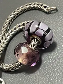 trollbeads2点 パープル系