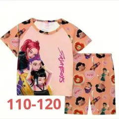 デーモンハンターズ KPOPガールズ パジャマ オレンジ 110 120