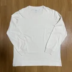 ユニクロ エアリズムコットンUVカットクルーネックＴ（長袖)ベージュXXLサイズ