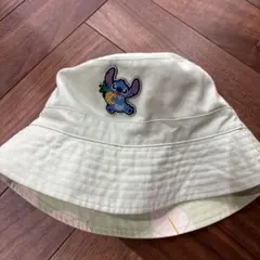 ZARA スティッチ ハット 54cm 黄緑