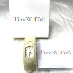 TimeWillTell 稼働中 バングルウォッチ アイボリーのサムネイル