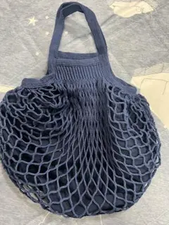 メッシュ エコバッグ ネイビー