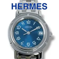 2026年最新】HERMES 文字盤カラー：ブルー レディース 腕時計(クォーツ 