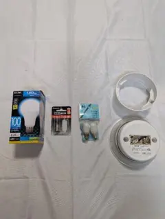 照明器具電球パーツまとめ タキズミLED器具 LED電球100W 点灯管ジャンク
