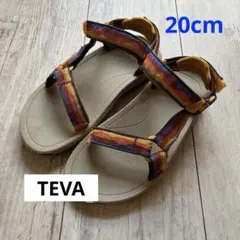 テバ　TEVA サンダル　夏　ストラップ　マジックテープ　カラフル　キッズ　20