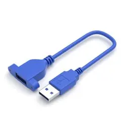 ◎USB 3.0 延長ケーブルネジ付き USB 3.0/USB 2.0 オス-