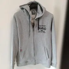 Norton ノートン フード付き ジップアップパーカー グレー