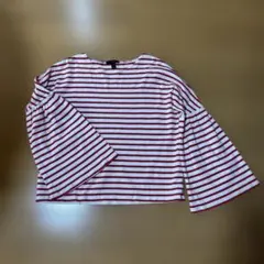 J.Crew 赤と白ストライプ 長袖Tシャツのサムネイル