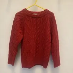 BREEZE ケーブル編みセーター 110