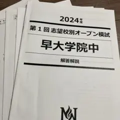 昔の模擬試験　早大文系入試実戦模試　1982年実施　パンフ付き 昔の模擬試験早大文系入試実戦模試1982年実施パンフ付き