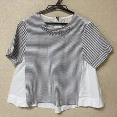 チェスティ　chesty  ボーダー　Tシャツ　ビジュー　0のサムネイル