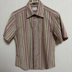 Paul Smith マルチストライプ 半袖シャツ Lサイズ 極美品 - メルカリ