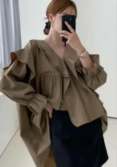 【24h以内発送 即購入◎】フリル　チュニック