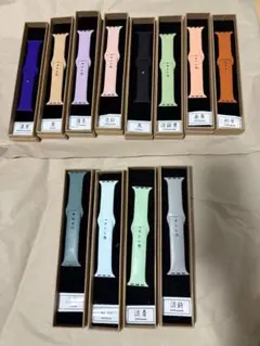 合watch Apple Watchシリコンバンド 新品8本＋中古4本セット