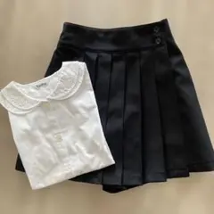 フォーマル　セットアップ　ブラウス　キュロット　面接　冠婚葬祭　150サイズ