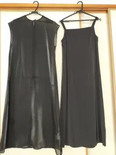 フレンチスリーブワンピース黒