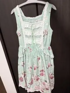 BABY スローモーションブーケ柄ジャンパースカート