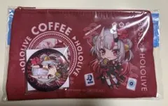 ホロライブ 百鬼あやめ ポーチ 缶バッジ