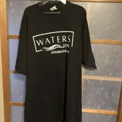 PORT&COMPANY Tシャツ　WATERS 古着　ブラック　黒