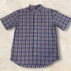 美品　Polo by Ralph Lauren 半袖シャツ チェック160サイズ