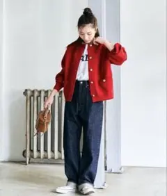 FREAK’S STORE 金ボタン ニットカーディガン ビッグシルエット