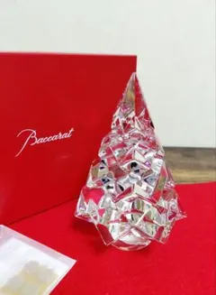 バカラ クリスマス ツリー クリスタル フィギュリン 置物
