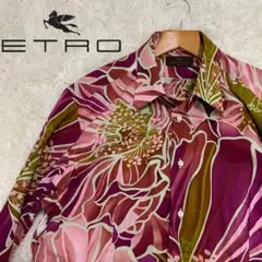 【ETRO】エトロ　メンズ　BDシャツ　柄シャツ　花柄　総柄　イタリア製