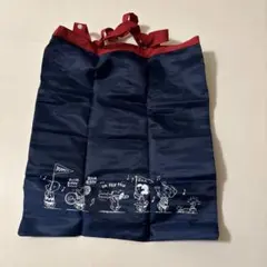 スヌーピー エコバッグ 紺 PEANUTS