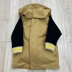 【訳あり】　F.O.インターナショナル abc ベージュと黒のフード付きアウター