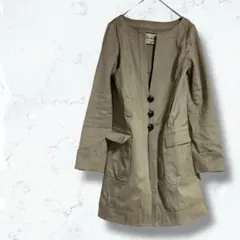 2358＊ダイアグラム＊ノーカラーコート ベージュ 36 グレースコンチネンタル