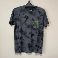 Hurley タイダイ柄 ポケットTシャツ ブラック Lサイズ　サーフィンのサムネイル