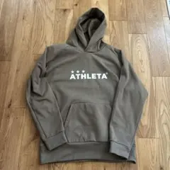 ATHLETA アスレタ　パーカー　カーキ　裏起毛