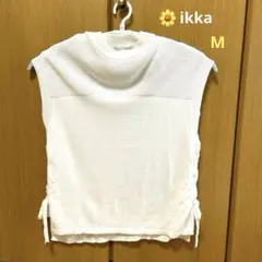 ikka ニットベスト ホワイト　　サイズMのサムネイル