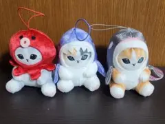 モフサンド 海の生き物にゃん 和 マスコット 3点セット
