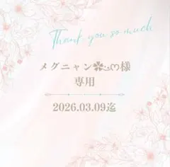 メグニャン✿·͜·ᰔ様専用