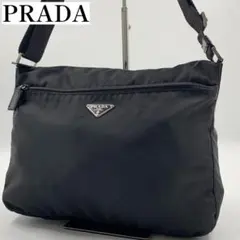 【✨極美品✨】プラダ ショルダーバッグ 三角ロゴ ナイロン ブラック